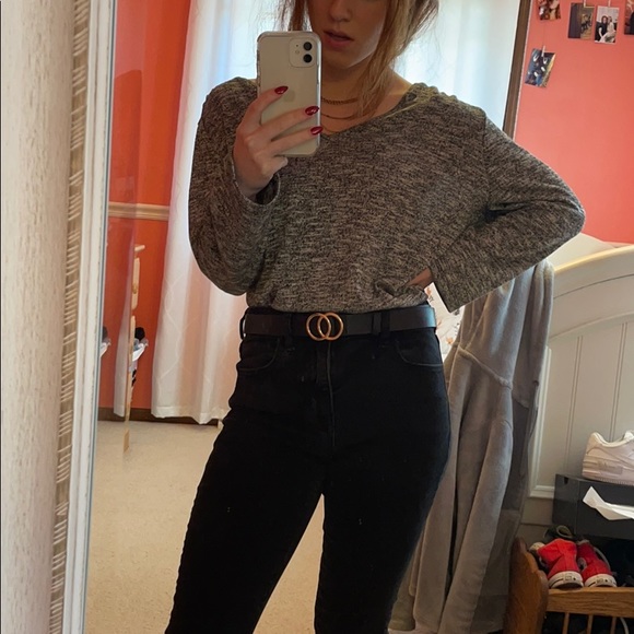 Liz Claiborne Long-sleeve grey top - Picture 4 of 11